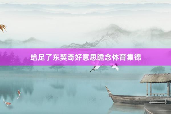 给足了东契奇好意思瞻念体育集锦