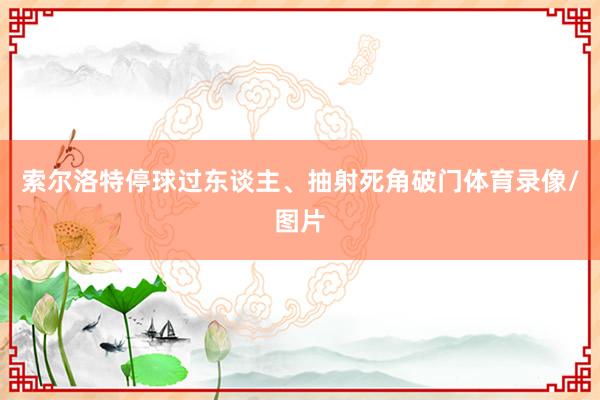 索尔洛特停球过东谈主、抽射死角破门体育录像/图片