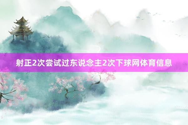 射正2次尝试过东说念主2次下球网体育信息