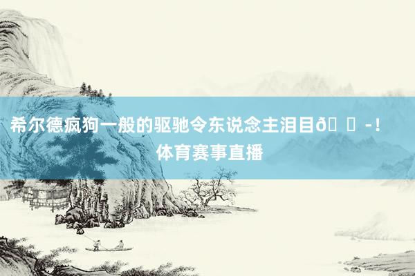 希尔德疯狗一般的驱驰令东说念主泪目😭！    体育赛事直播