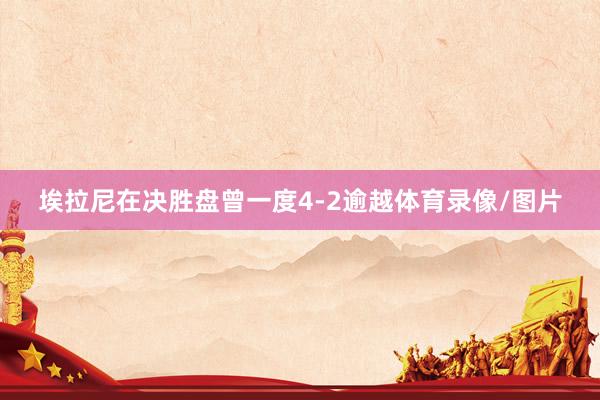 埃拉尼在决胜盘曾一度4-2逾越体育录像/图片