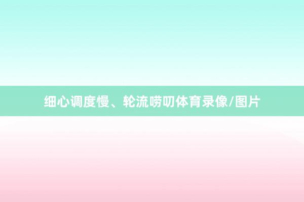 细心调度慢、轮流唠叨体育录像/图片