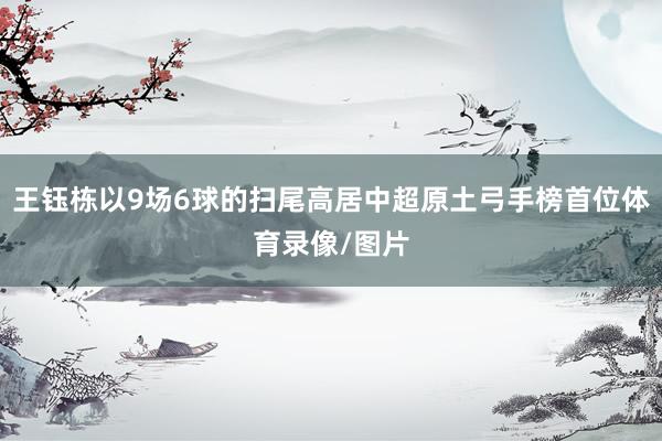 王钰栋以9场6球的扫尾高居中超原土弓手榜首位体育录像/图片