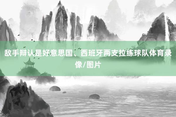 敌手辩认是好意思国、西班牙两支拉练球队体育录像/图片