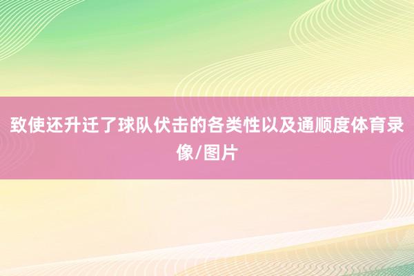 致使还升迁了球队伏击的各类性以及通顺度体育录像/图片