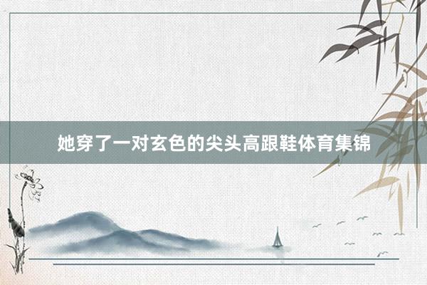她穿了一对玄色的尖头高跟鞋体育集锦