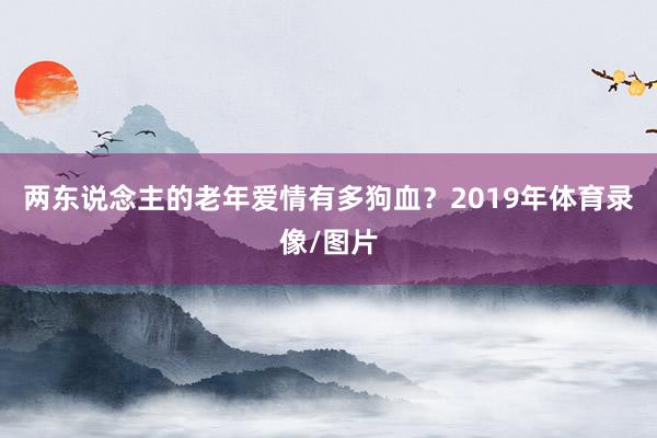 两东说念主的老年爱情有多狗血？2019年体育录像/图片
