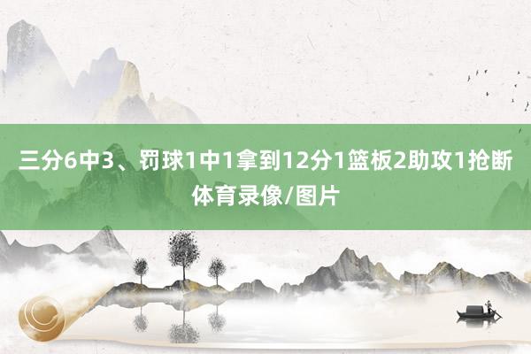 三分6中3、罚球1中1拿到12分1篮板2助攻1抢断体育录像/图片
