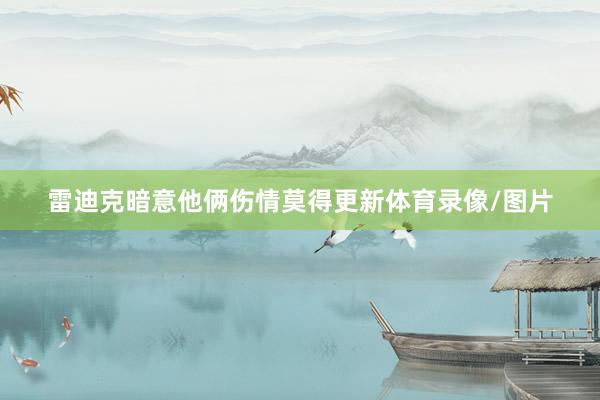 雷迪克暗意他俩伤情莫得更新体育录像/图片