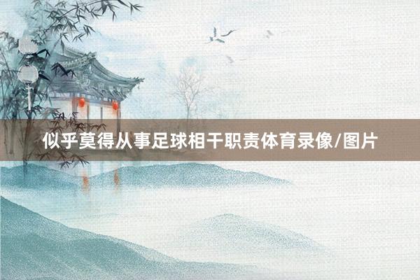 似乎莫得从事足球相干职责体育录像/图片