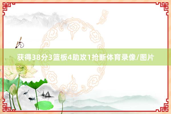 获得38分3篮板4助攻1抢断体育录像/图片